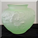 G28. Green glass vase. 